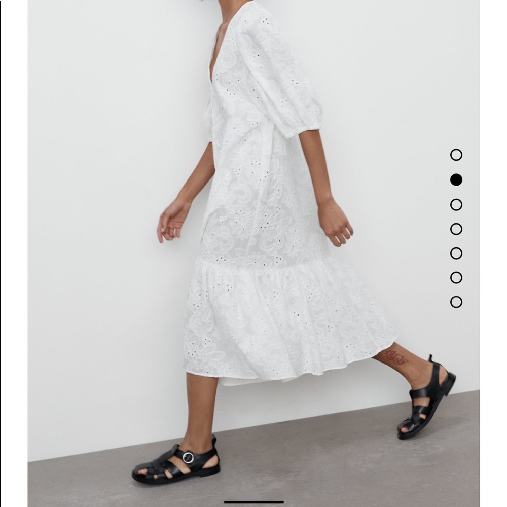 Zara Openwork embroidered dress